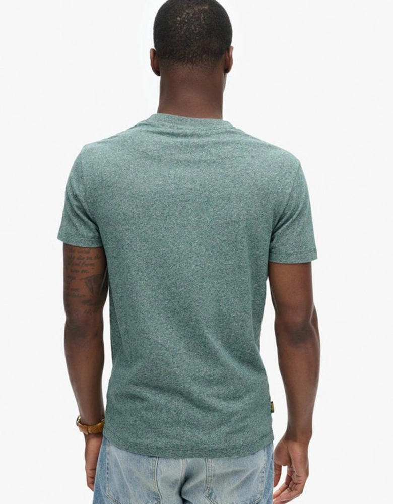 Men's Essential Logo Embroidered Tee Mid Pine Green Grit