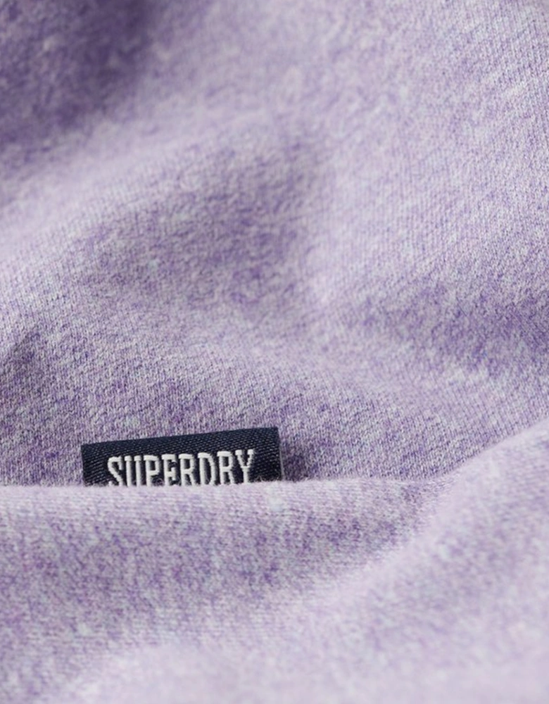 Men's Essential Logo Embroidered Tee Iris Purple Marl