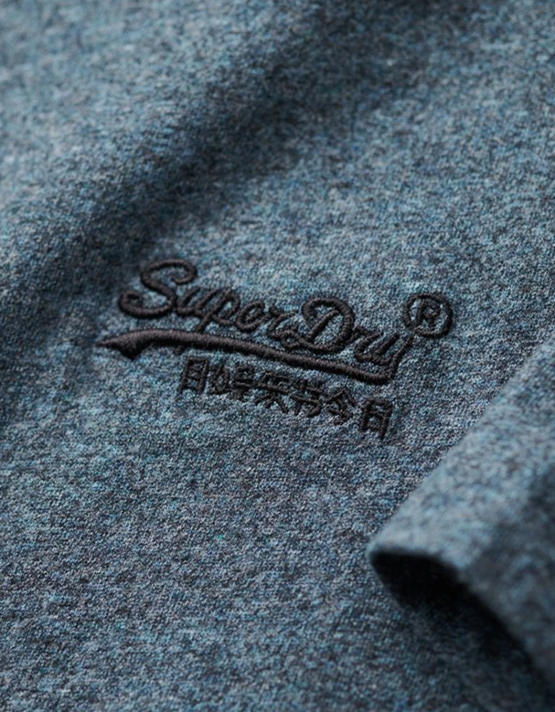 Men's Essential Logo Embroidered Tee Scorched Teal Grit