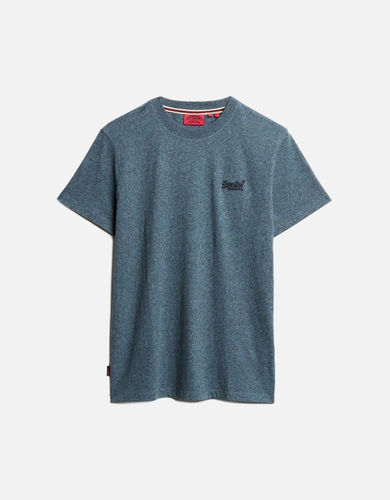 Men's Essential Logo Embroidered Tee Scorched Teal Grit
