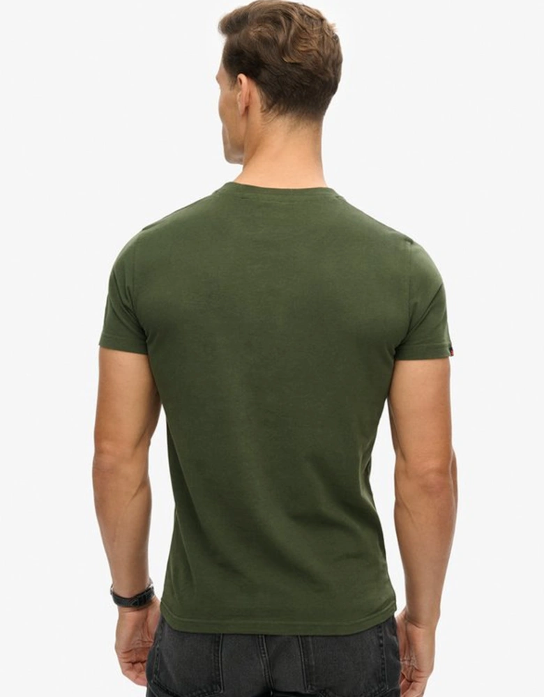 Men's Essential Logo Embroidered Tee Duffel Bag Green