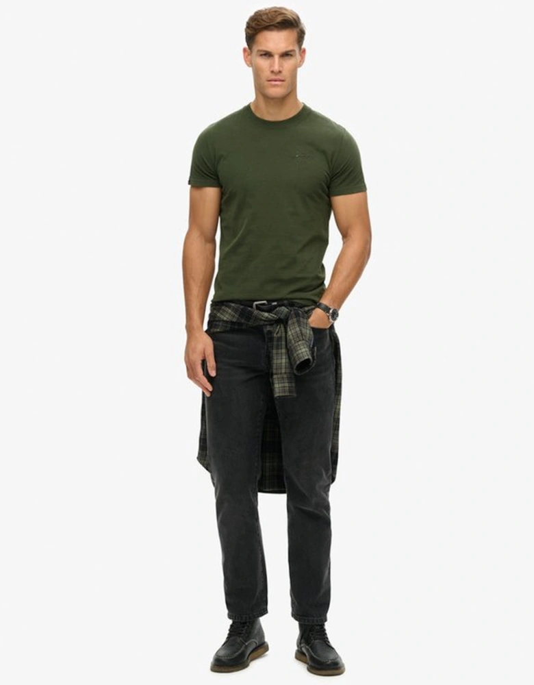 Men's Essential Logo Embroidered Tee Duffel Bag Green