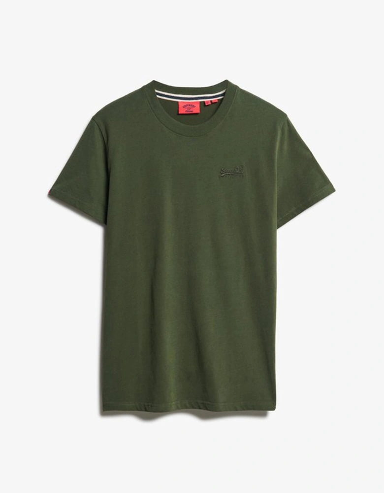 Men's Essential Logo Embroidered Tee Duffel Bag Green