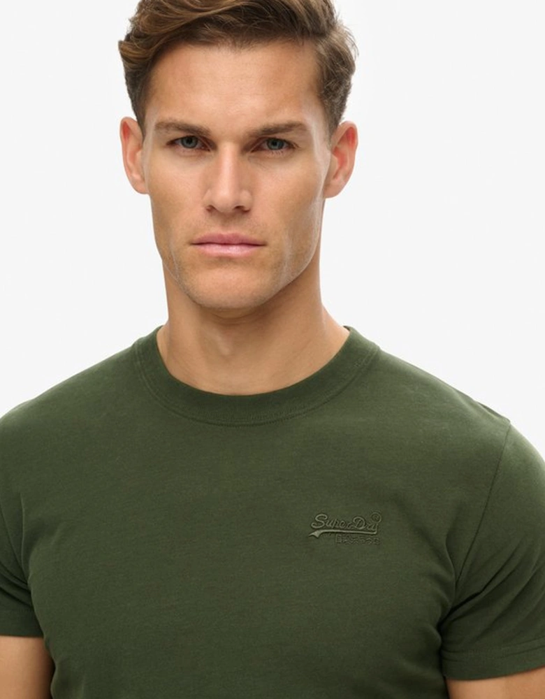 Men's Essential Logo Embroidered Tee Duffel Bag Green