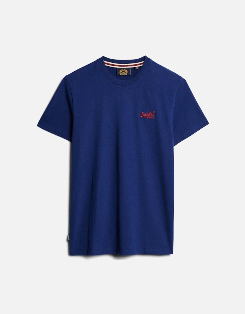 Men's Essential Logo Embroidered Tee Supermarine Navy
