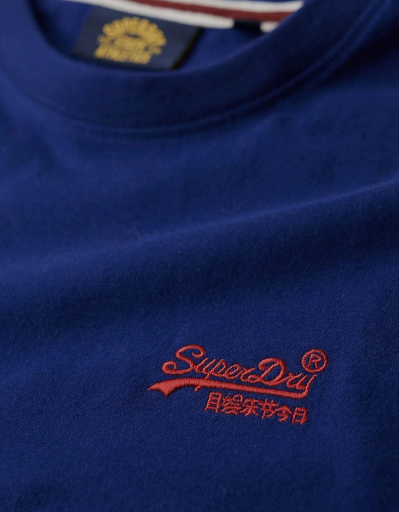 Men's Essential Logo Embroidered Tee Supermarine Navy