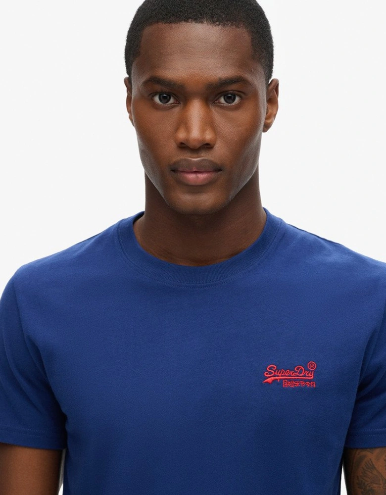 Men's Essential Logo Embroidered Tee Supermarine Navy