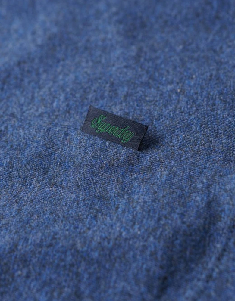 Men's Essential Logo Embroidered Tee Bright Blue Marl