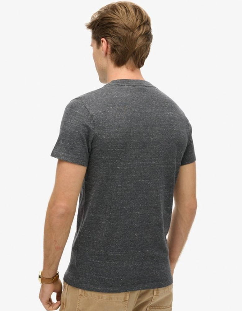 Men's Essential Logo Embroidered Tee Charcoal Heather