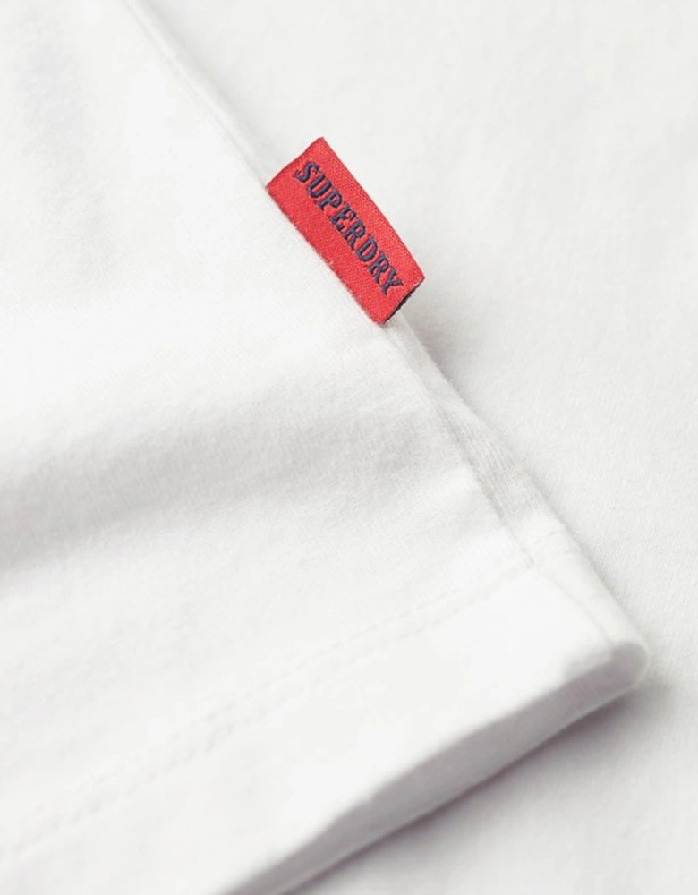 Men's Essential Logo Embroidered Tee Optic/Optic