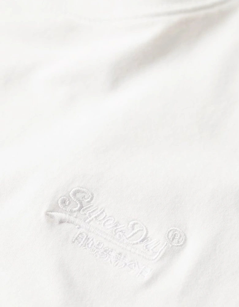 Men's Essential Logo Embroidered Tee Optic/Optic