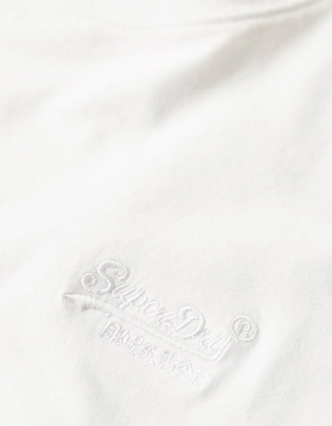 Men's Essential Logo Embroidered Tee Optic/Optic