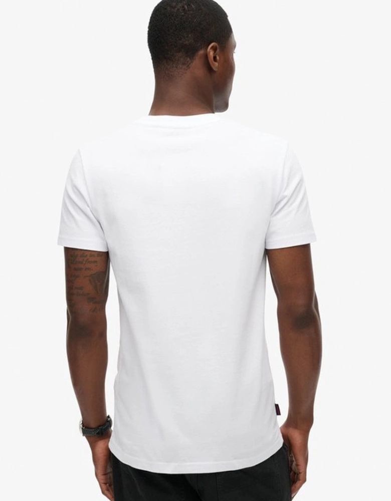Men's Essential Logo Embroidered Tee Optic/Optic