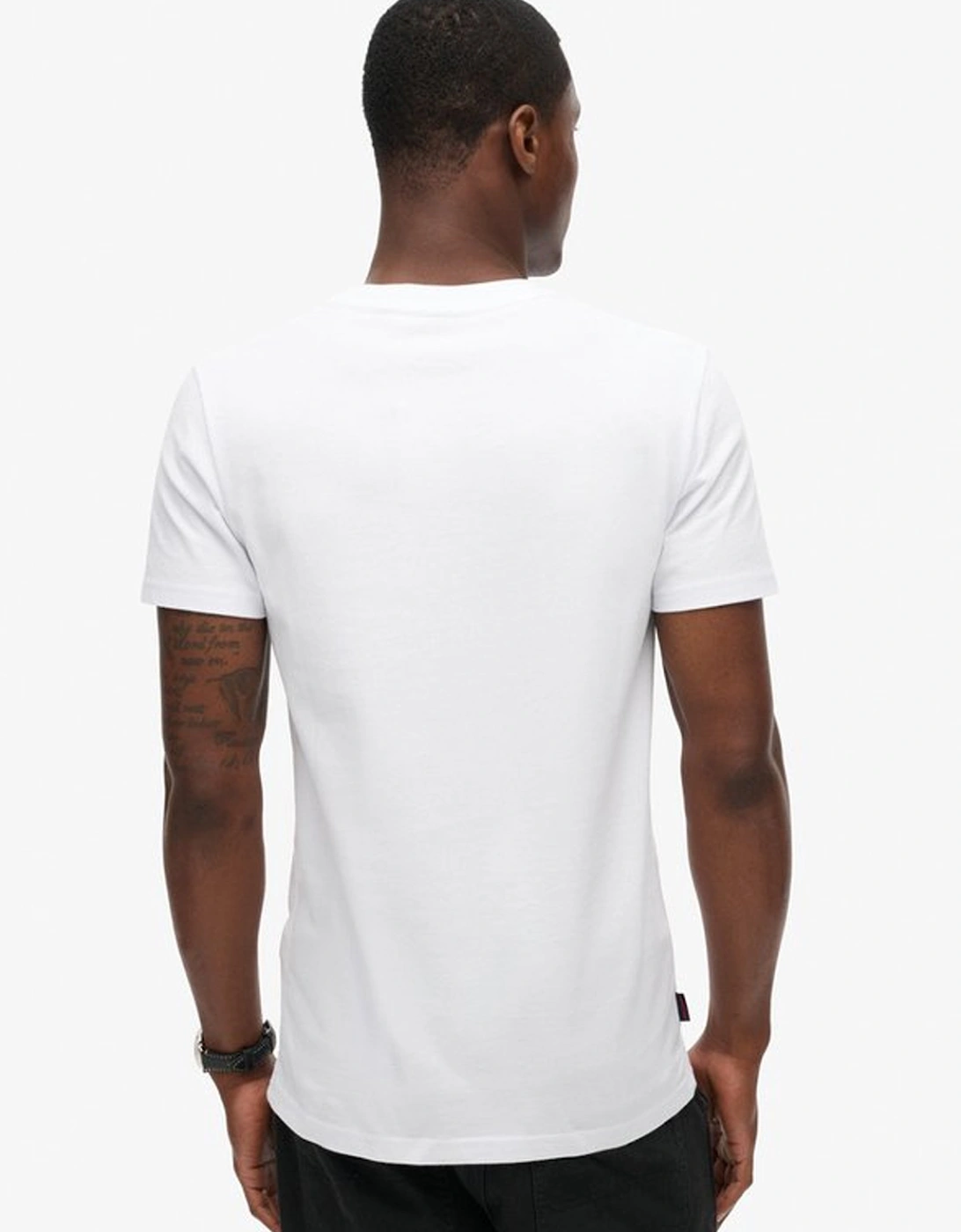 Men's Essential Logo Embroidered Tee Optic/Optic
