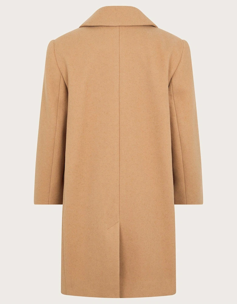 Girls Overcoat Coat - Brown