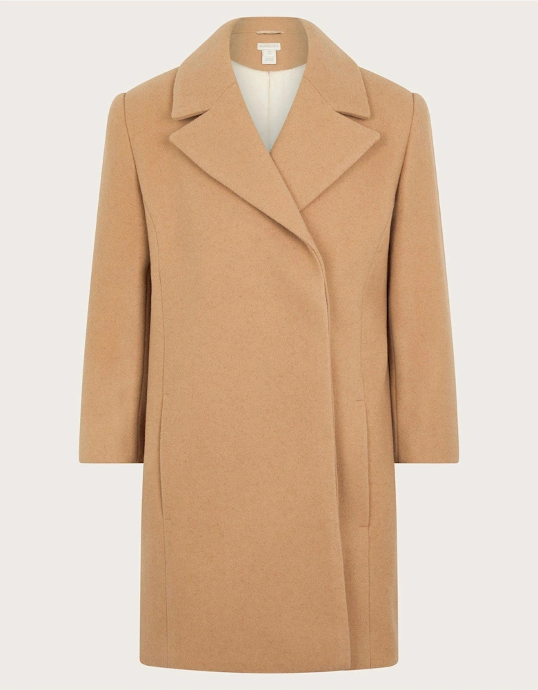Girls Overcoat Coat - Brown