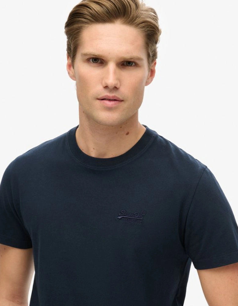 Men's Essential Logo Embroidered Tee Eclipse Navy