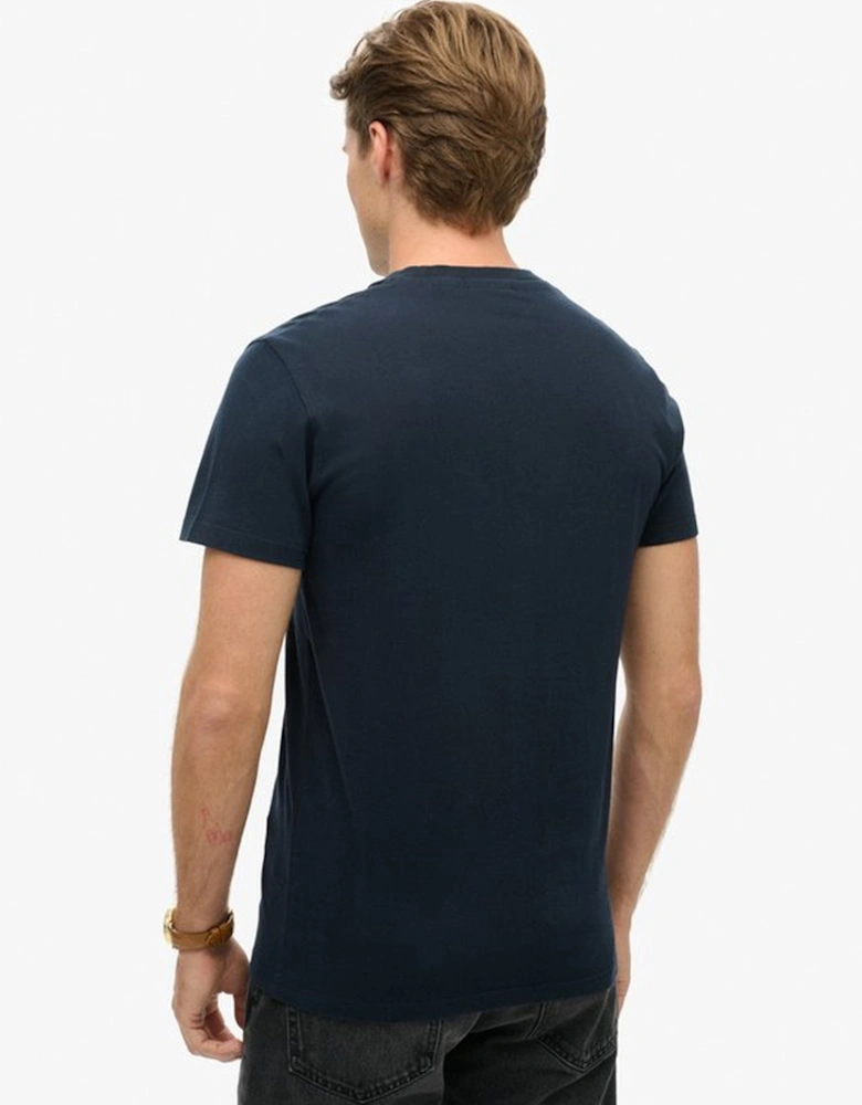 Men's Essential Logo Embroidered Tee Eclipse Navy