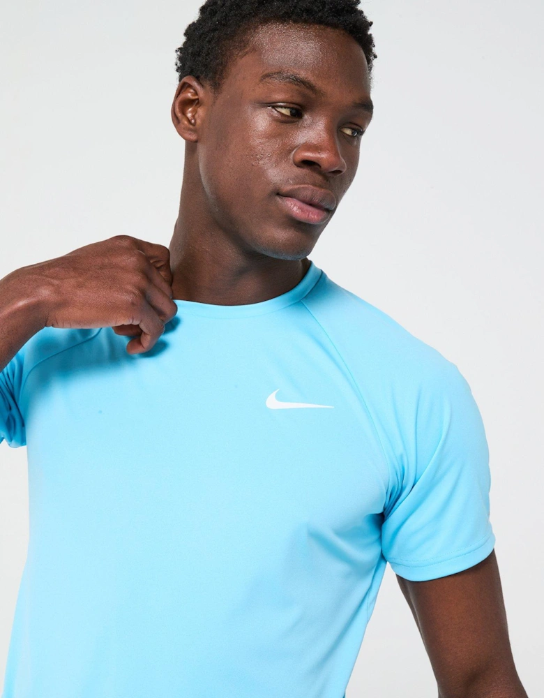Mens Essential Short Sleeve Hydroguard T Shirt -blue