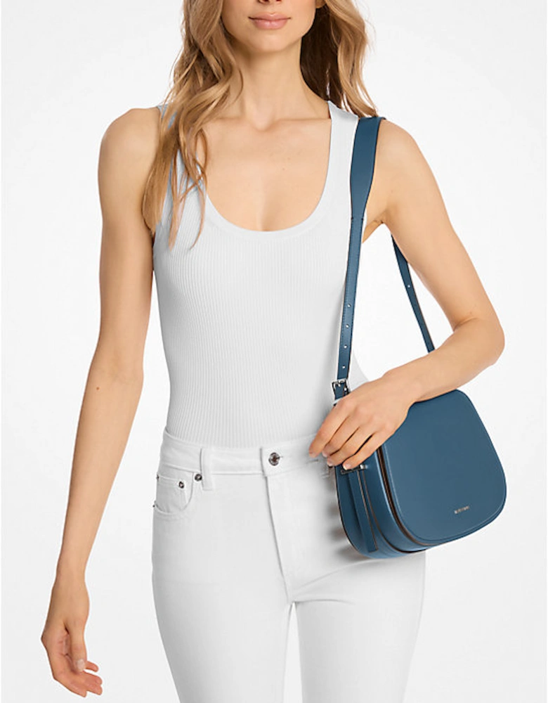 Lydia Medium Leather Messenger Bag
