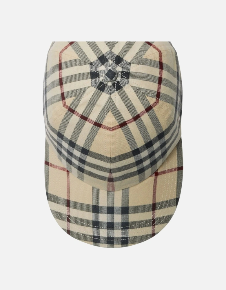 Archive Check Baseball Cap Stone