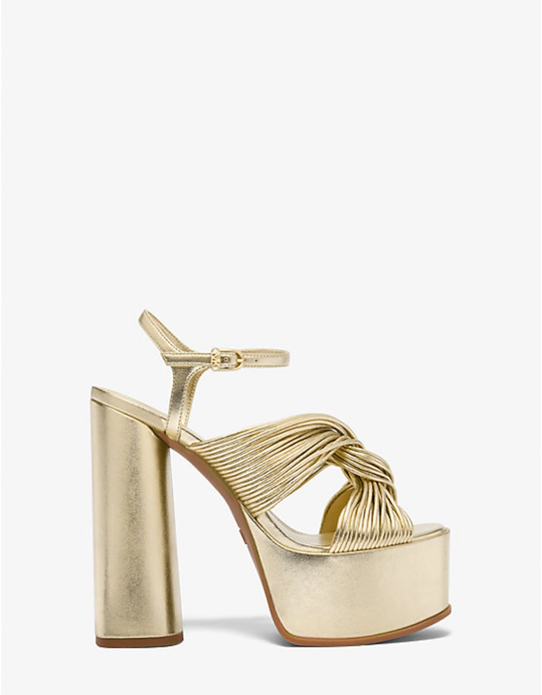 Alessia Metallic Platform Sandal