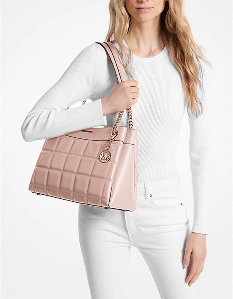 Susan Medium Quilted Leather Tote Bag