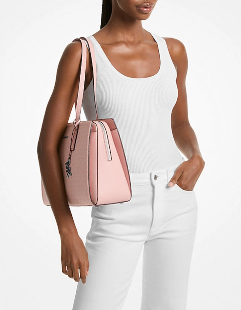Laila Medium Signature Logo Tote Bag