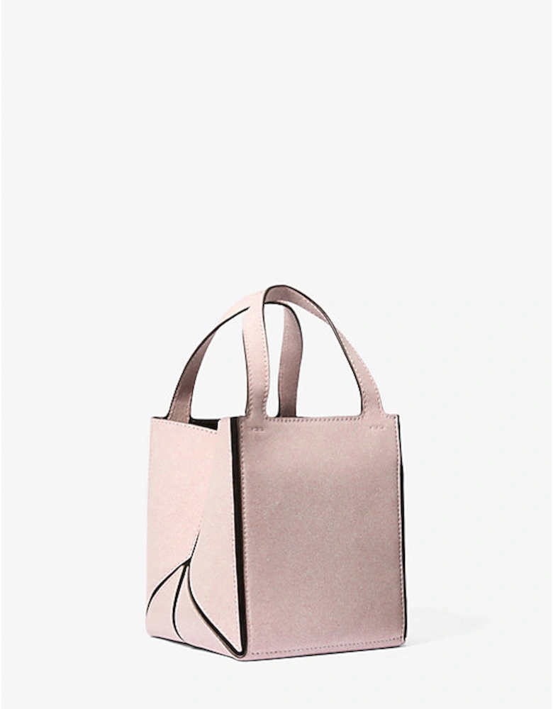 Lunar New Year Jordi Small Denim-Printed Leather Tote Bag