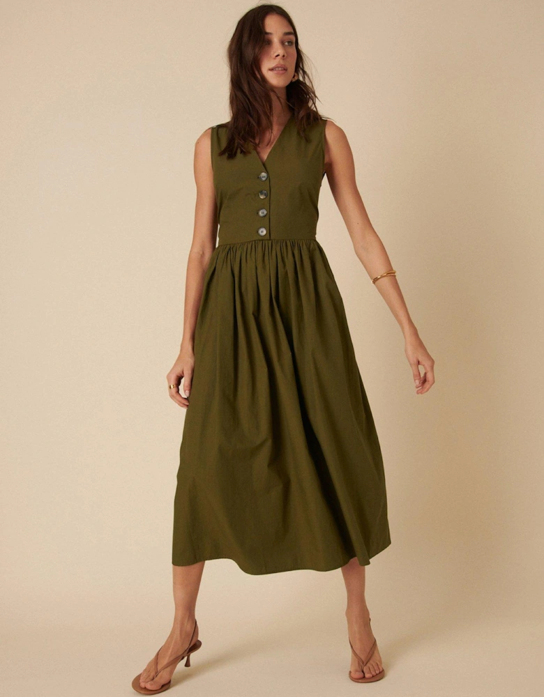 Oak Midi Dress - Khaki