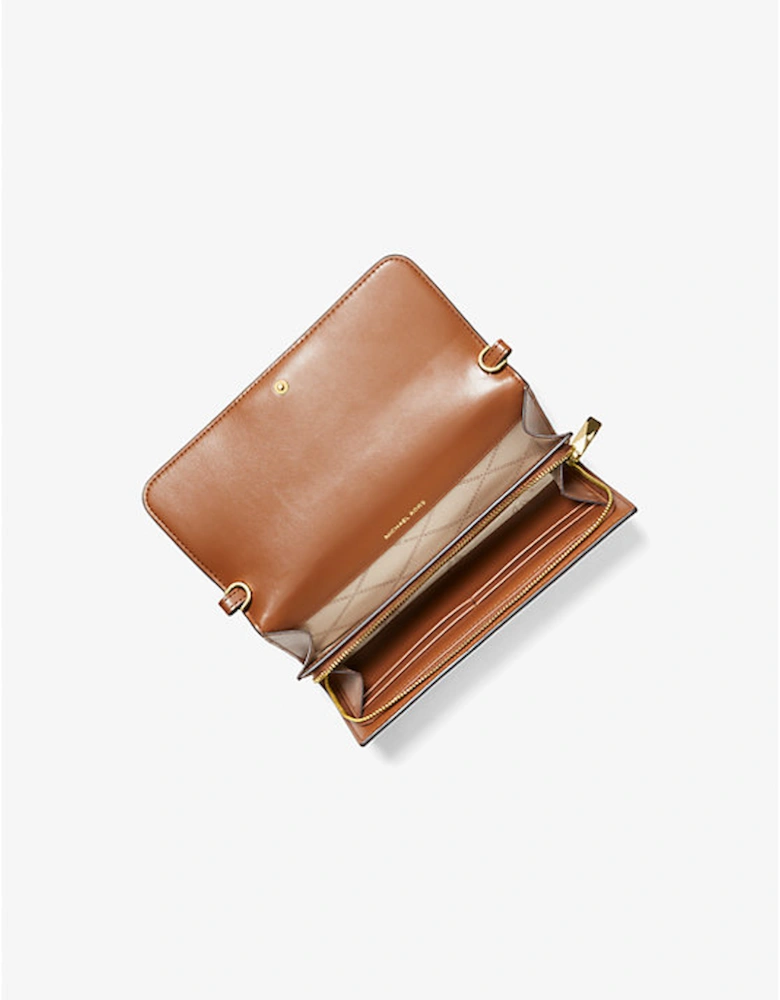 Jet Set Large Saffiano Leather Convertible Crossbody Bag
