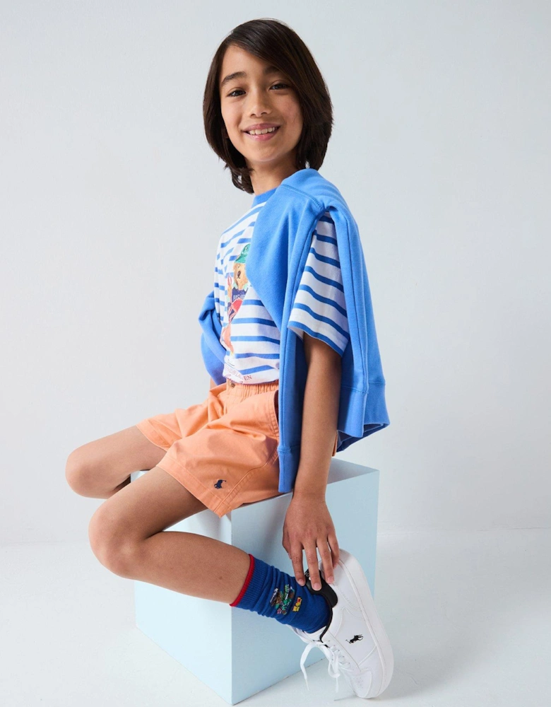 Boys Prepster Shorts - Orange