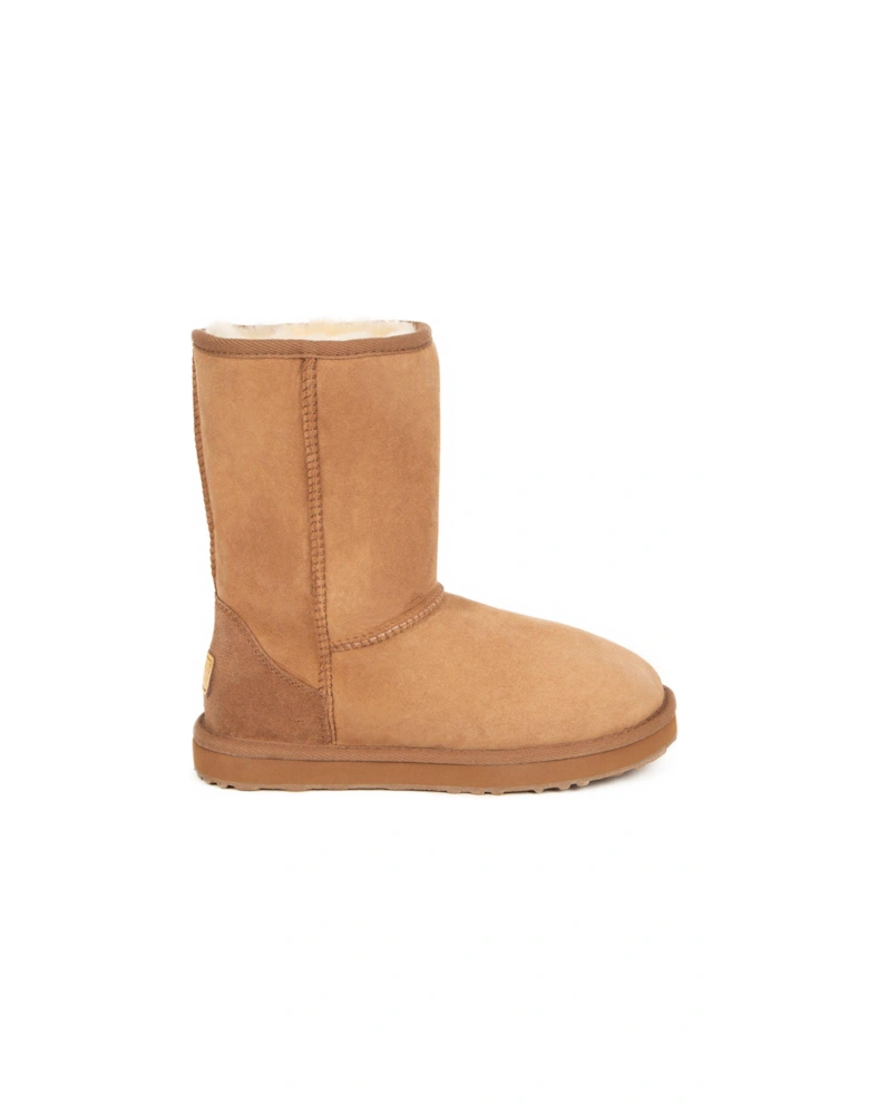 Ladies Short Classic Sheepskin Boot - Chestnut