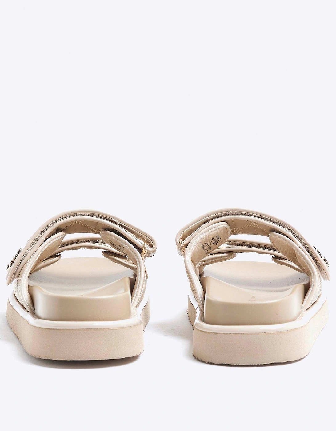 Quilted Chunky Sandal - Beige