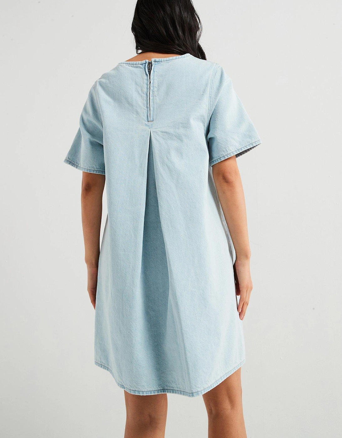 Denim Tee Dress - Put It On Ice