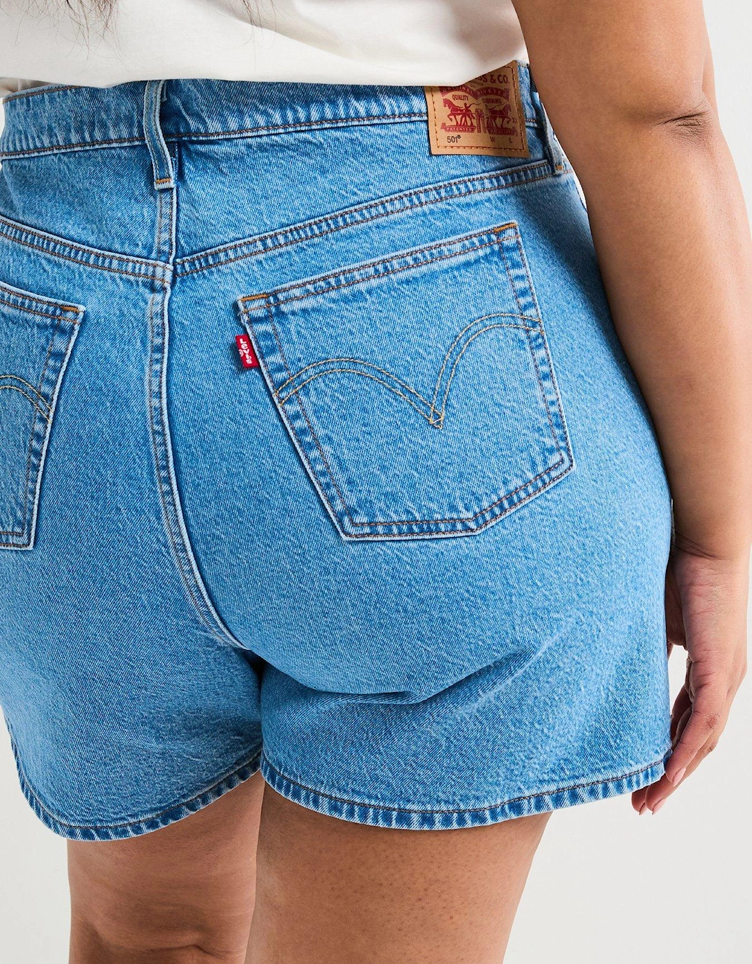 501® Original High-rise Shorts (plus Size) - Multiple Choice - Blue