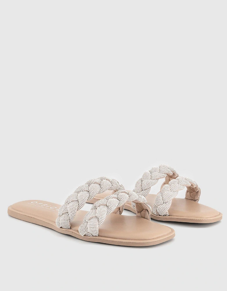 Secretly Embellished Sandals - Silver