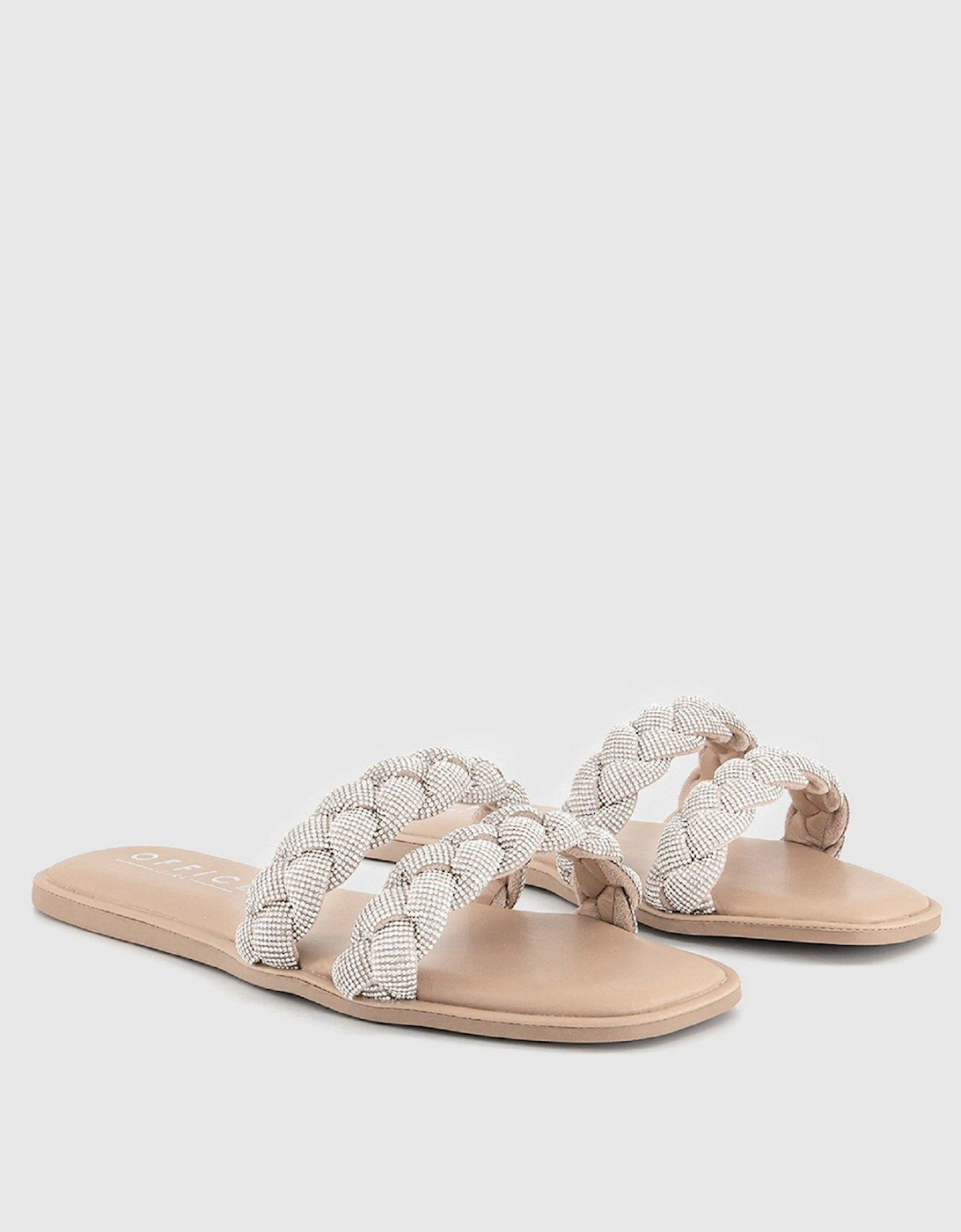 Secretly Embellished Sandals - Silver