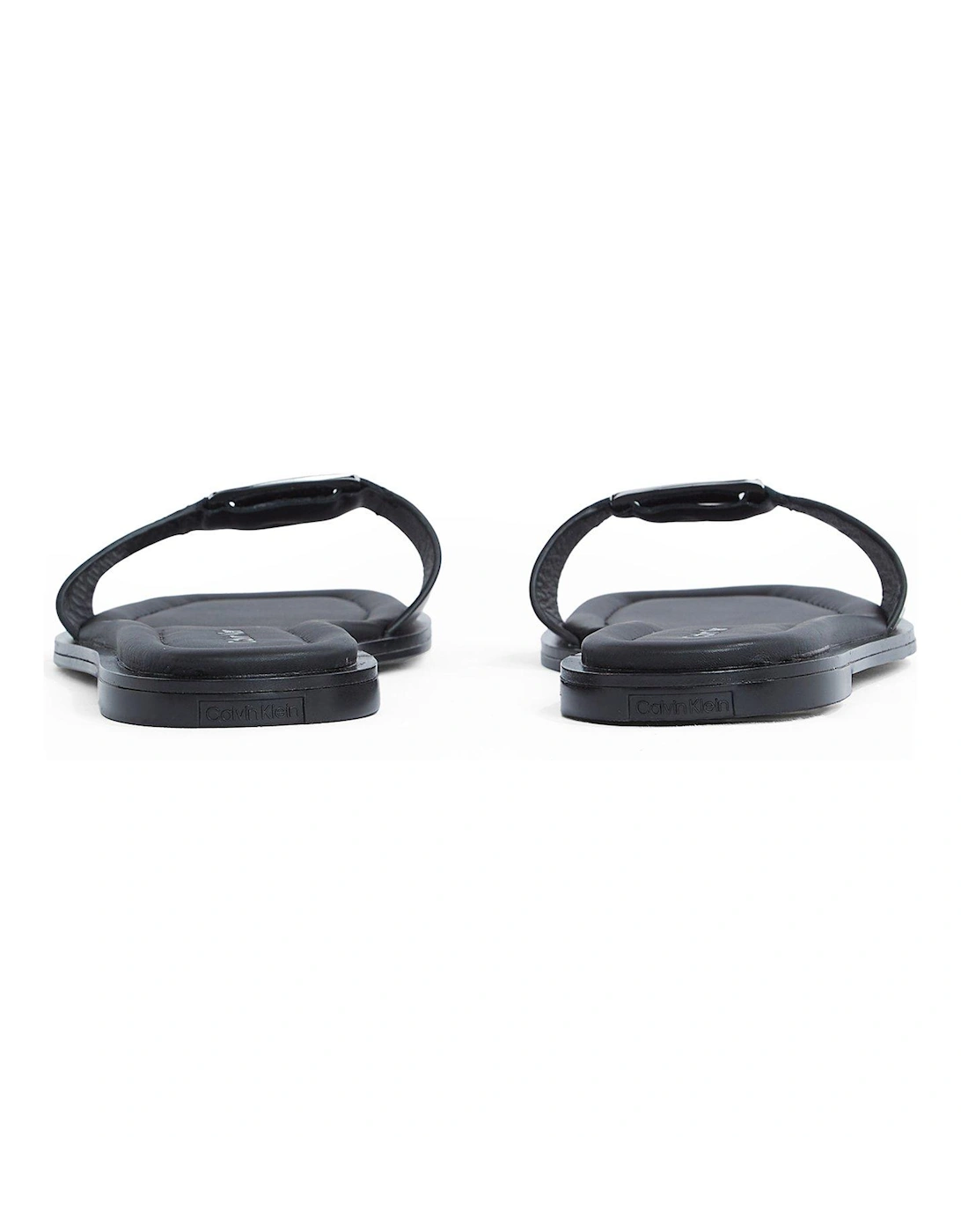 Metal Buckle Flat Slide - Black