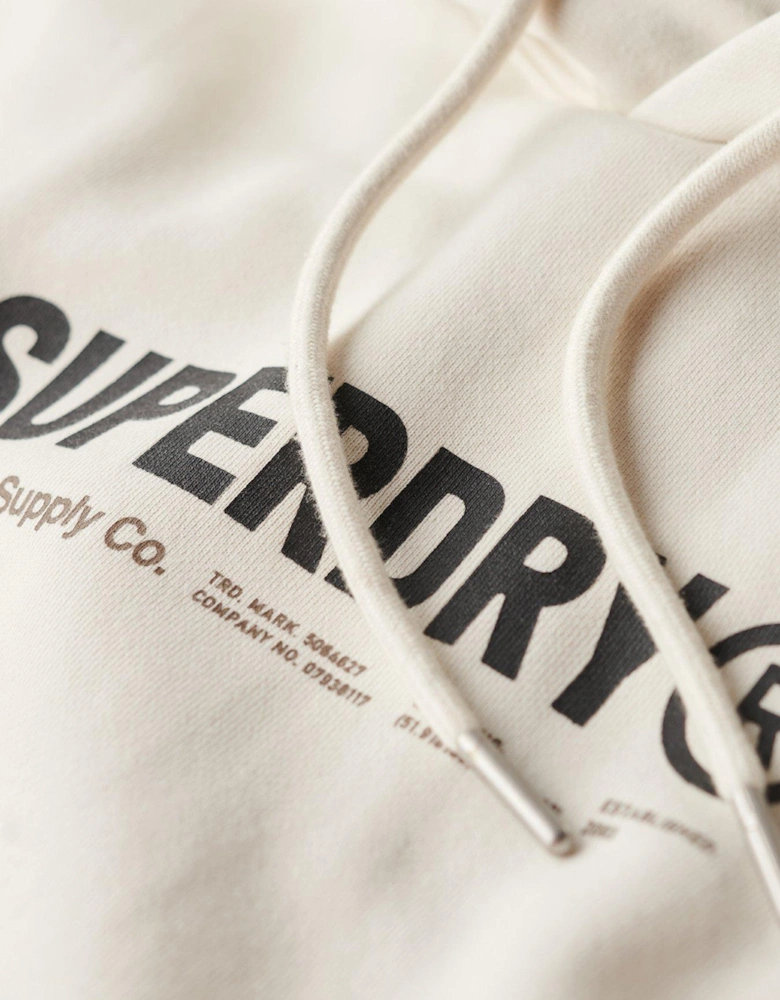 Utility Sport Hoodie -White