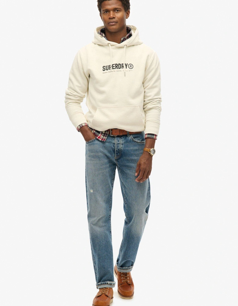 Utility Sport Hoodie -White