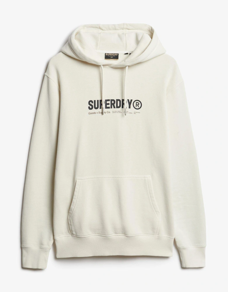Utility Sport Hoodie -White