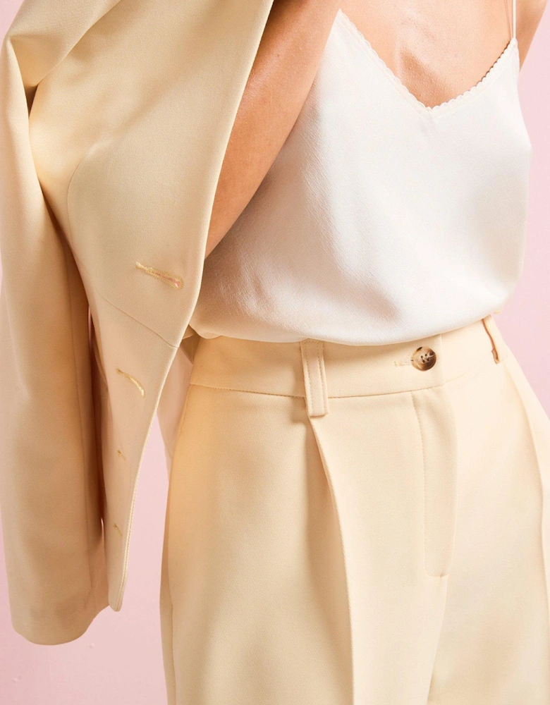Slim Barrell Leg Trousers - Light Yellow