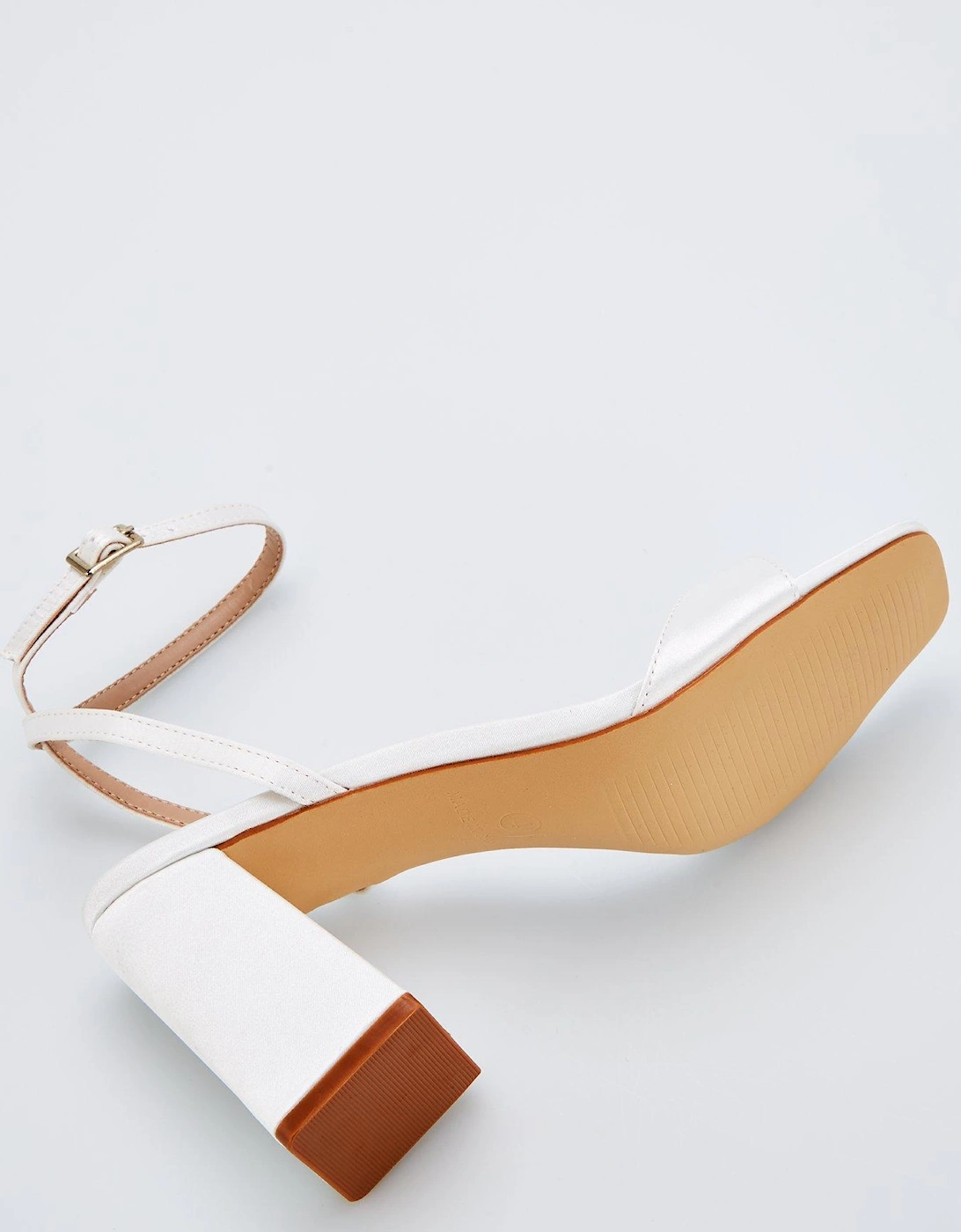 Be Mine Wink 2 Heeled Sandals - Ivory Satin