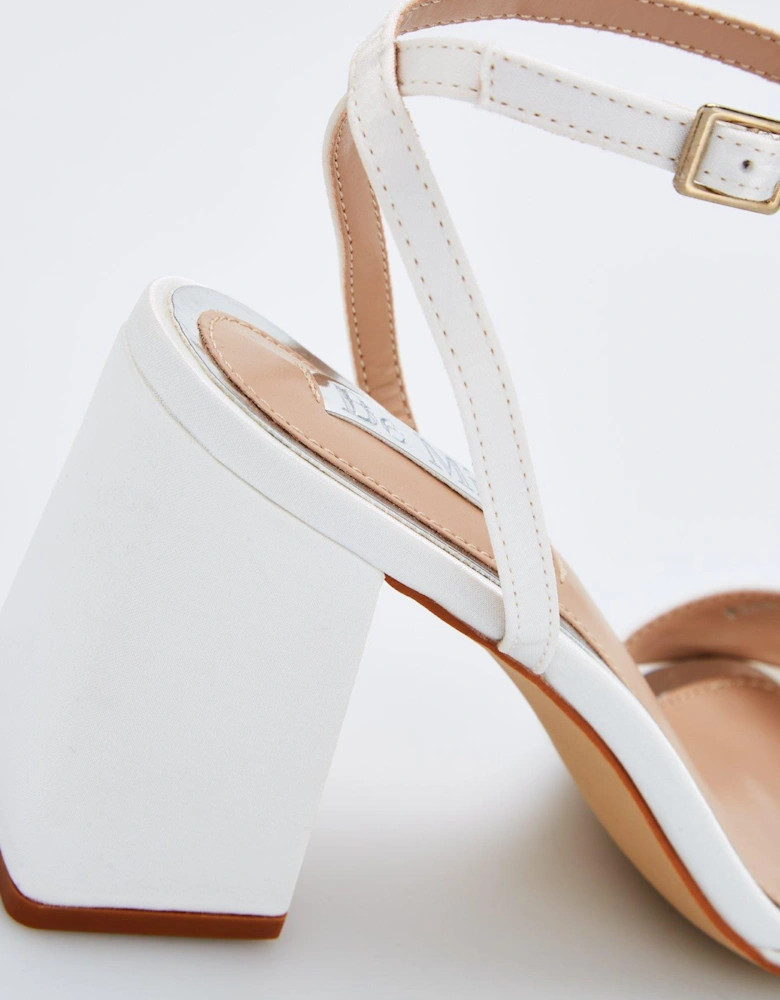Be Mine Wink 2 Heeled Sandals - Ivory Satin