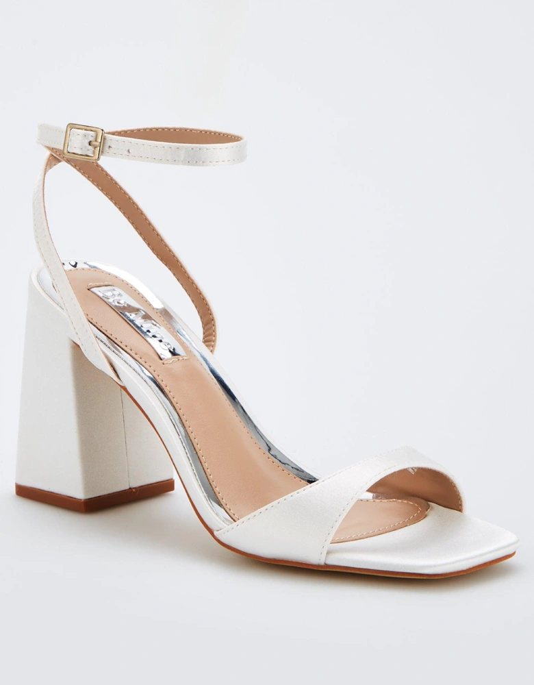 Be Mine Wink 2 Heeled Sandals - Ivory Satin