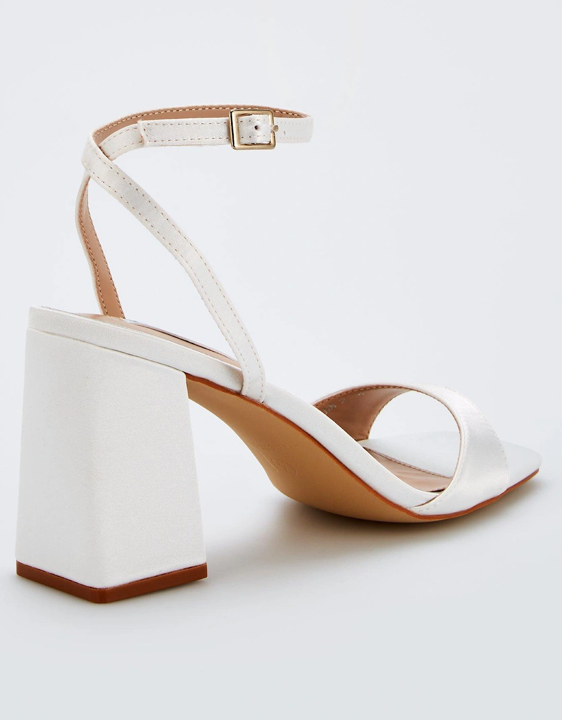 Be Mine Wink 2 Heeled Sandals - Ivory Satin