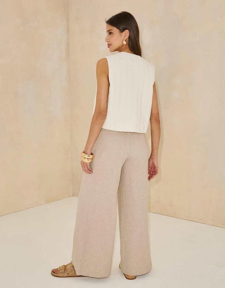 Applique Waistcoat - Cream