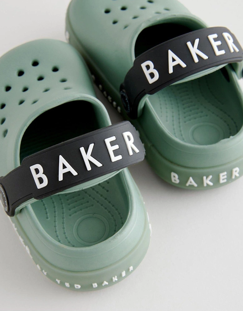 Unisex Kids Light Up Sling Back Clogs - Green