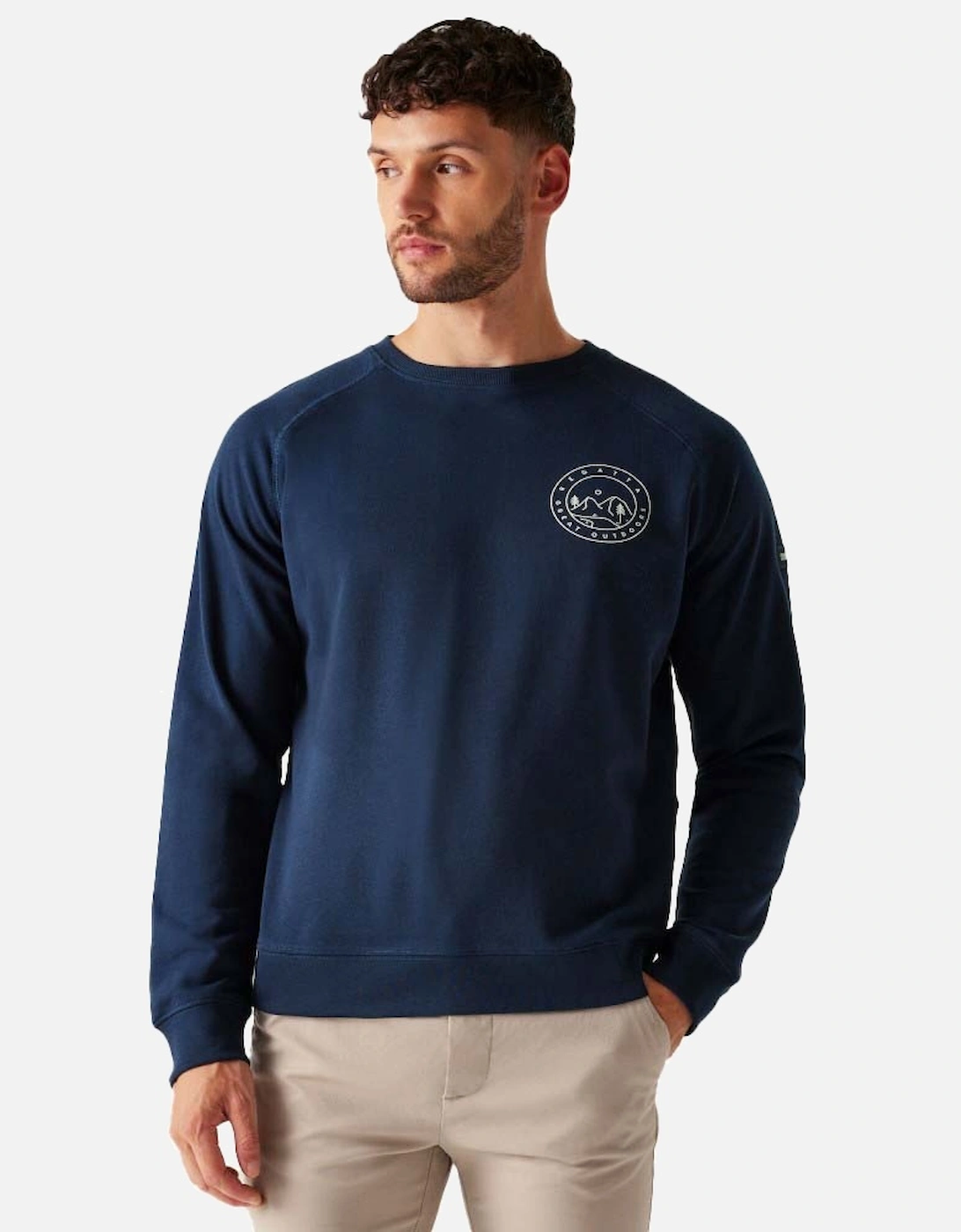 Mens Nithsdale Cotton Blend Crewneck Sweatshirt, 5 of 4